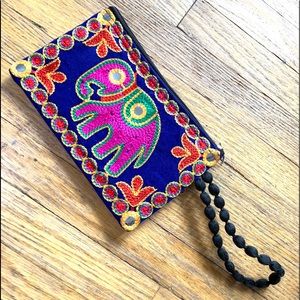 💕New Boho Elephant Wristlet Wallet/Purse💕